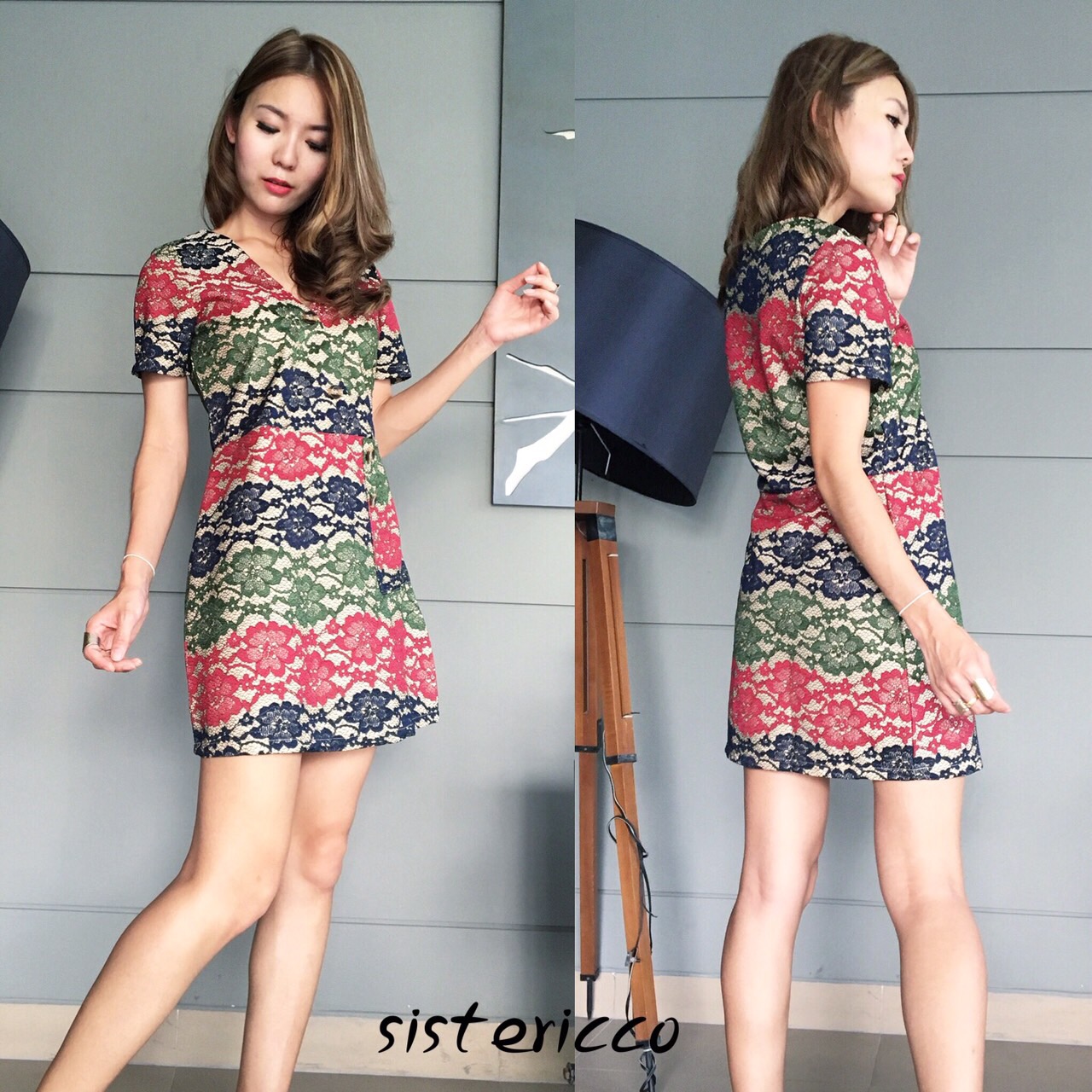 Pattern ZARA jump suit ชุดเดรสจั้มสูท สวยผู้ดี ด้วยลูกไม้เกาหลีสีสันสดใส เย็บสับในอย่างดี ติดกระดุมเฉียงหน้า มีกระเป๋าข้างเก๋ๆ งานพรีเมี่ยมไม่เหมือนใครแน่นอน^^ สาวๆใส่เดินเล่นชิคๆหรือออกงานปาร์ตี้เลยคะ