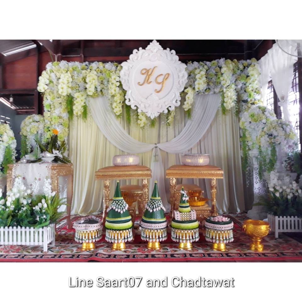 ซุ้มรดน้ำสังข์งานแต่งงาน