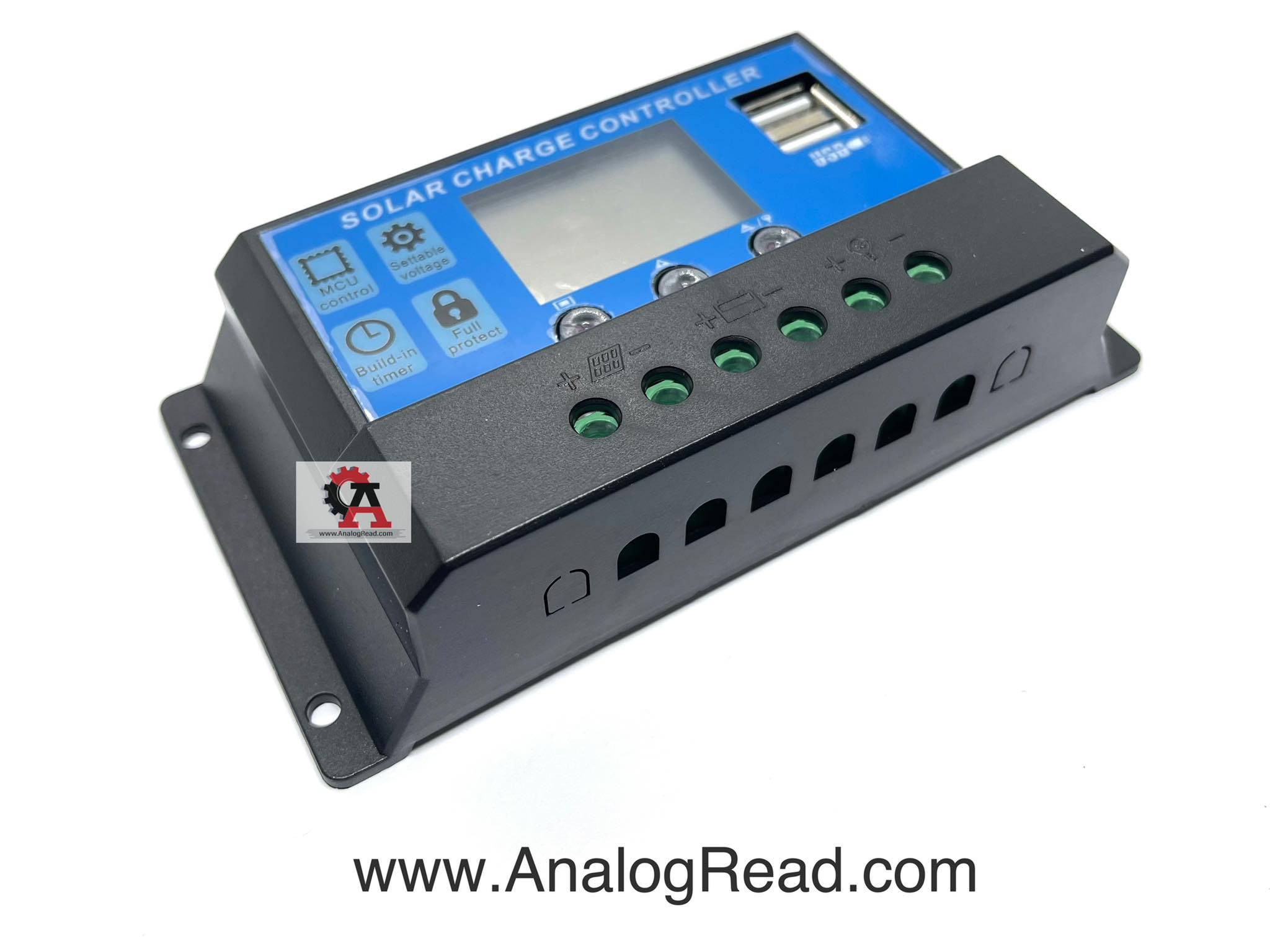 โซล่าชาร์จเจอร์ DC 12V/24V 10A Auto PWM Solar battery charger Solar PV Regulators