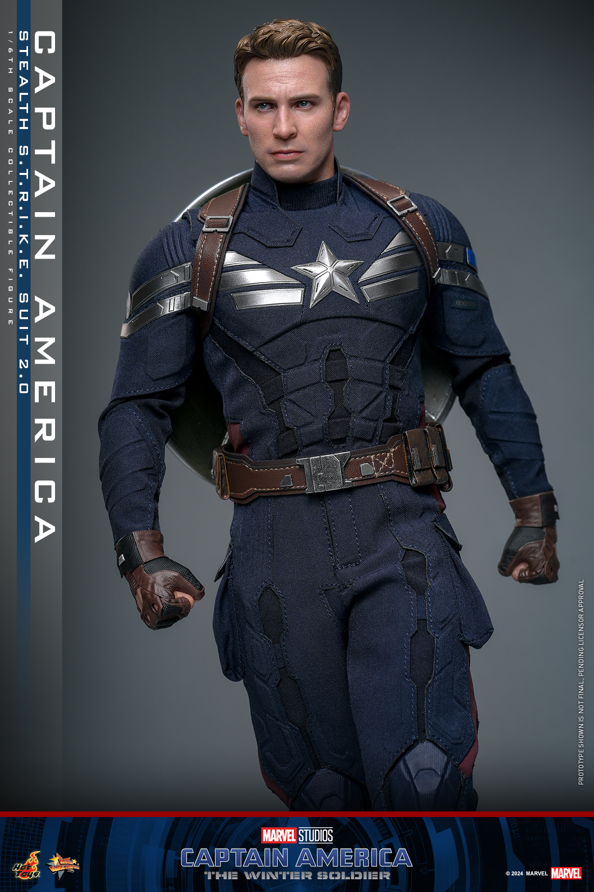 Hot Toys MMS783 Captain America: The Winter Soldier - Captain America (Stealth S.T.R.I.K.E. Suit) 2.0