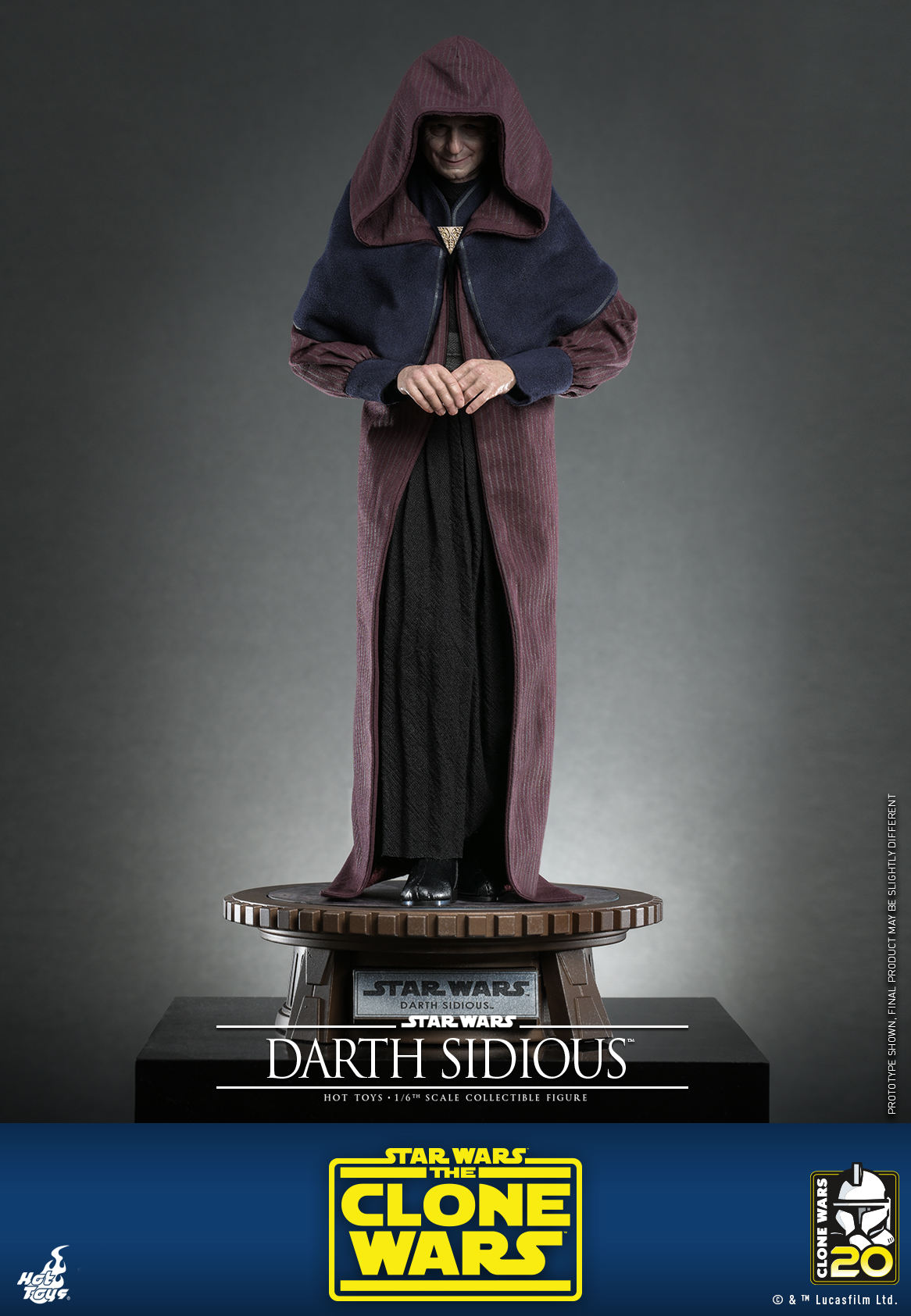 Hot Toys TMS102 1/6 Star Wars: The Clone Wars™ - Darth Sidious™