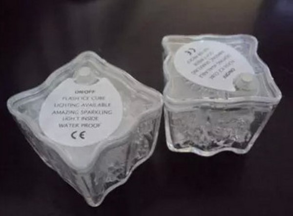 น้ำแข็งมีไฟ น้ำแข็งเรืองแสง มีสวิทช์ กดเลือกสีได้