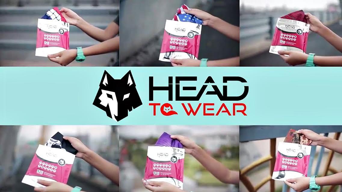 ผ้าบัฟ ผ้าโพกหัว ผ้าคาดผม HeadToWear ลายเปลวไฟ รหัส AB0933