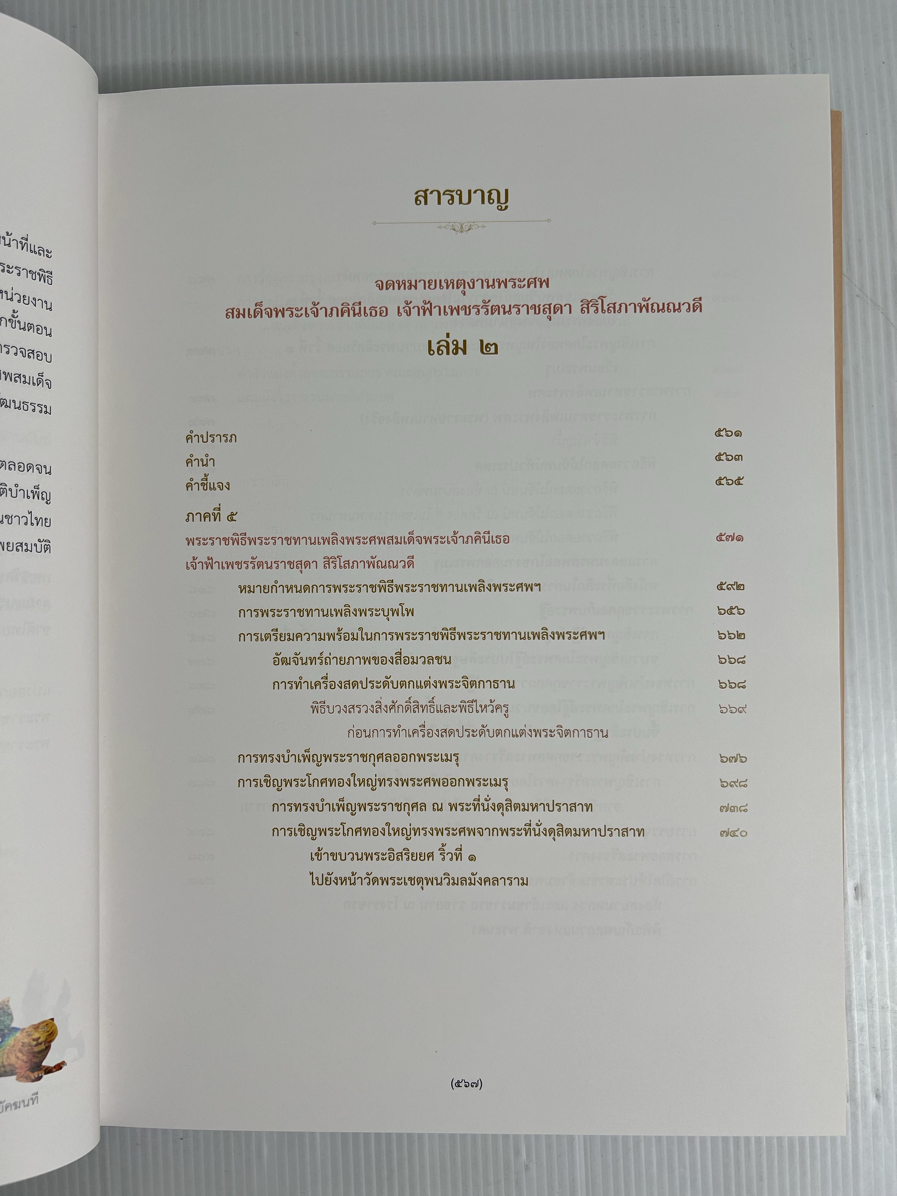 หนังสือ จดหมายเหตุงานพระศพ สมเด็จพระเจ้าภคินีเธอ เจ้าฟ้าเพชรรัตนราชสุดาฯสิริโสภาพัณณวดี เล่ม 1-2 2555 ปกแข็ง