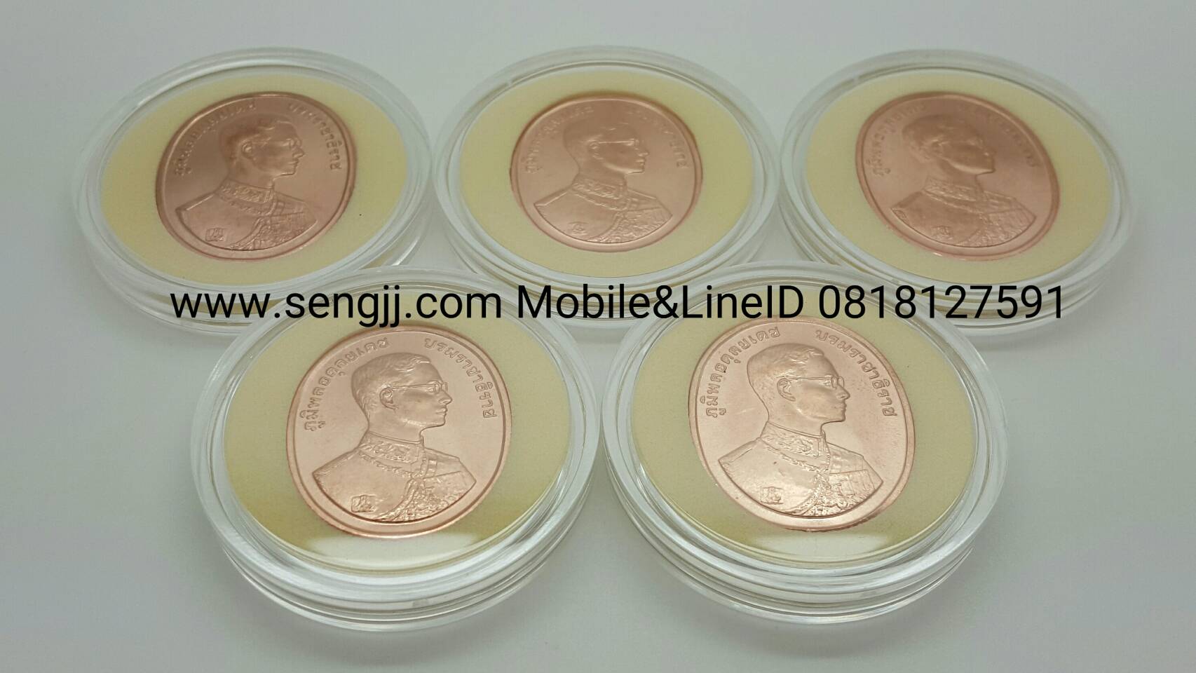 เหรียญทองแดงที่ระลึกพุทธปัญจภาคี 5 องค์ พิธีใหญ่