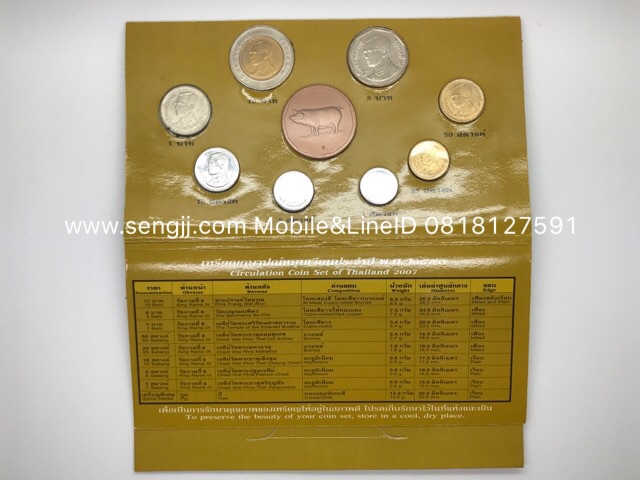 แผงเหรียญหมุนเวียน ปี พ.ศ.2549 (หมู)