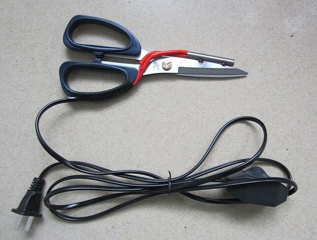 ES13 กรรไกรความร้อน19cm สำหรับตัด ริบบิ้น ผ้าไนล่อน ผ้าใบ เชือกพลาสติก