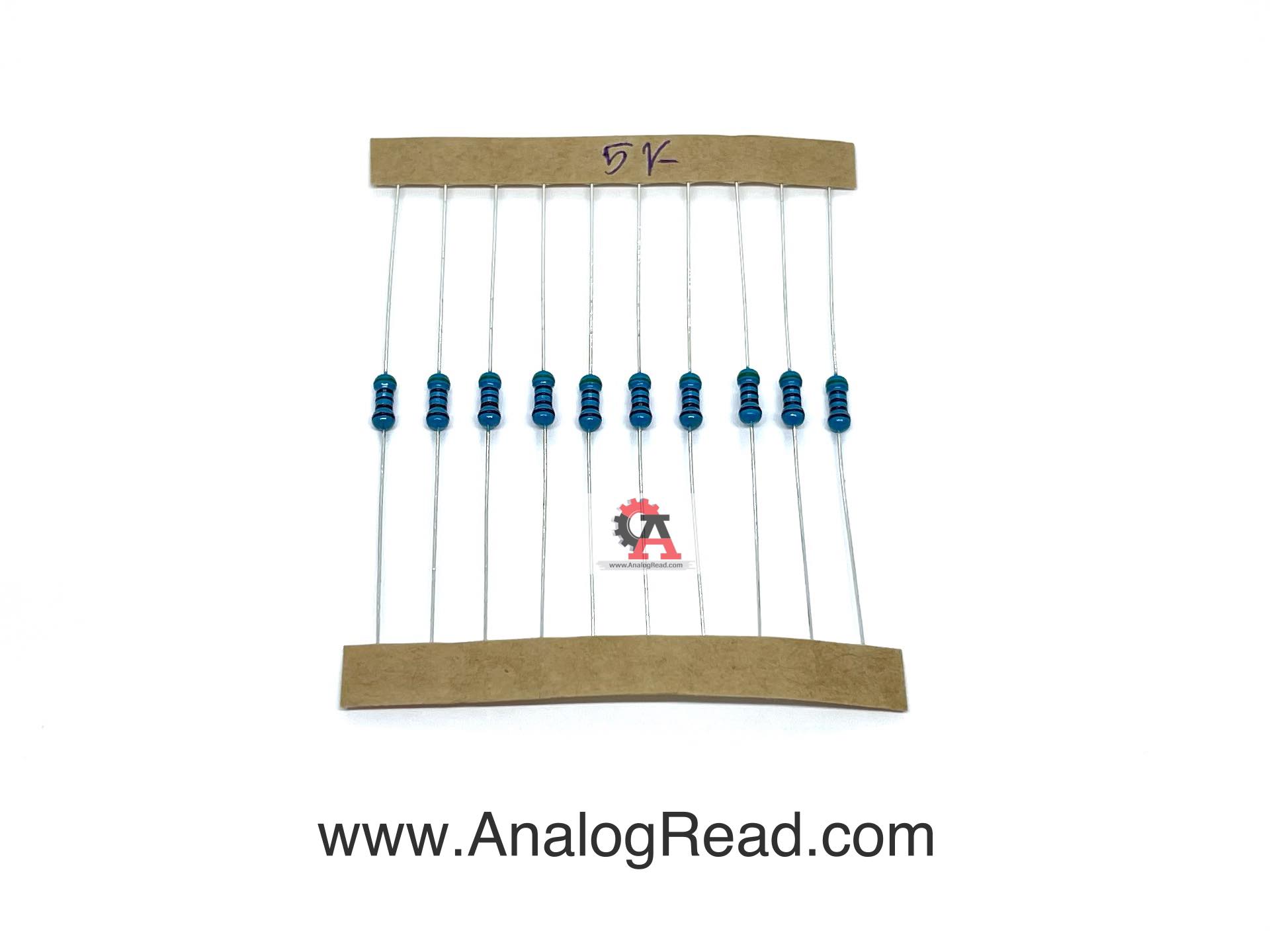 Resistor 5K 1/4W ตัวต้านทาน 5kโอห์ม 1/4วัตต์
