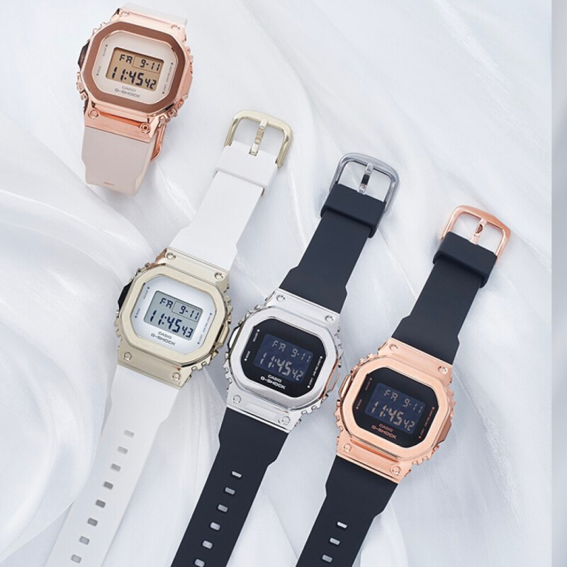 นาฬิกาข้อมือ Casio G-shock Mini สำหรับผู้หญิง GM-S5600 Series รุ่น GM-S5600-1 | GM-S5600G-7 | GM-S5600PG-1 | GM-S5600PG-4
