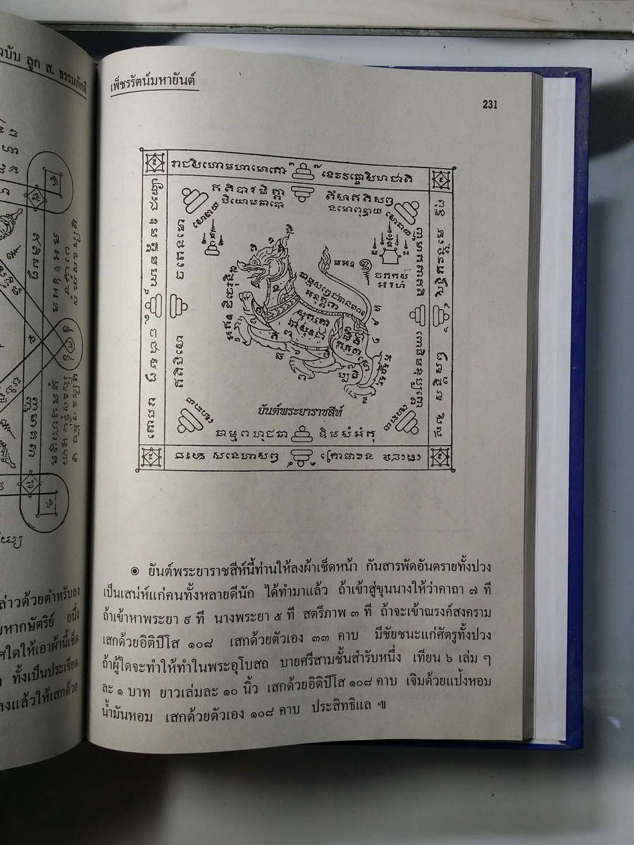 หนังสือมือสอง 264 เพชรรัตน์มหายันต์ 108 ฉบับพิสดาร ชำระโดยพระราชครูวามเทพมุนี พรอมด้วยวิธีหัดอ่านหนังสือขอม เขียนหนังสือขอม อาจารย์อุระคินทร์ วิรยะบูรณะ เขียน ราคาปก 190 บาท ในสมัยนั้น เป็นหนังสือเก่าที่หาได้ยากยิ่งนัก สำหรับท่านที่ต้องการศึกษาวิชาไสยเวทย