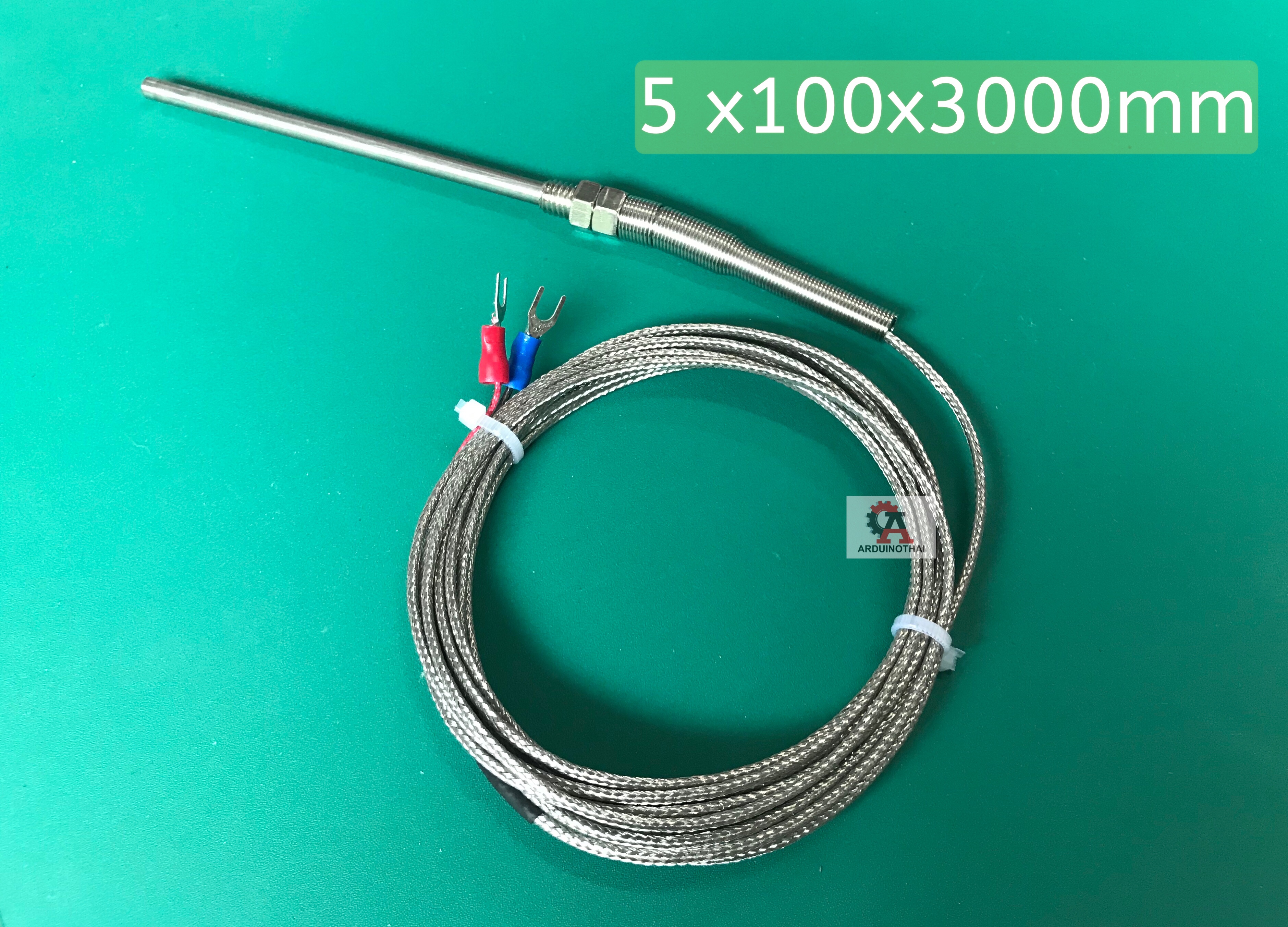 Thermocouple เซนเซอร์วัดอุณหภูมิ K-Type 0-600°C 5x100x3000mm