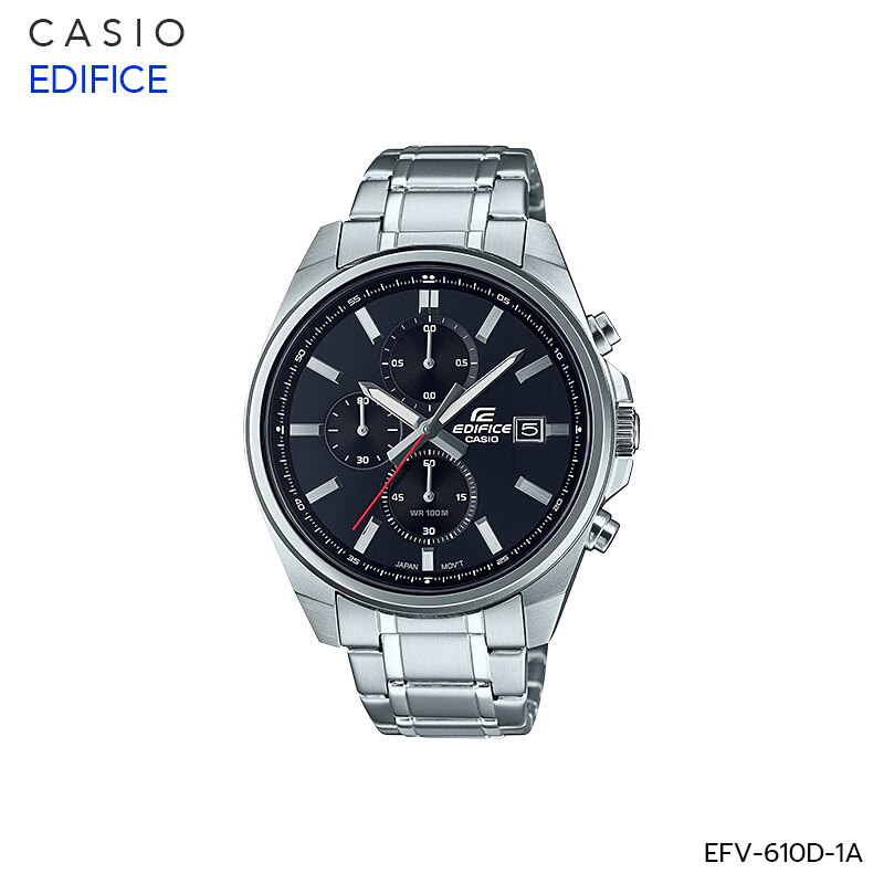 นาฬิกาข้อมือ ผู้ชาย Casio Edifice EFV-610 Series รุ่น EFV-610D-1A EFV-610D-1A