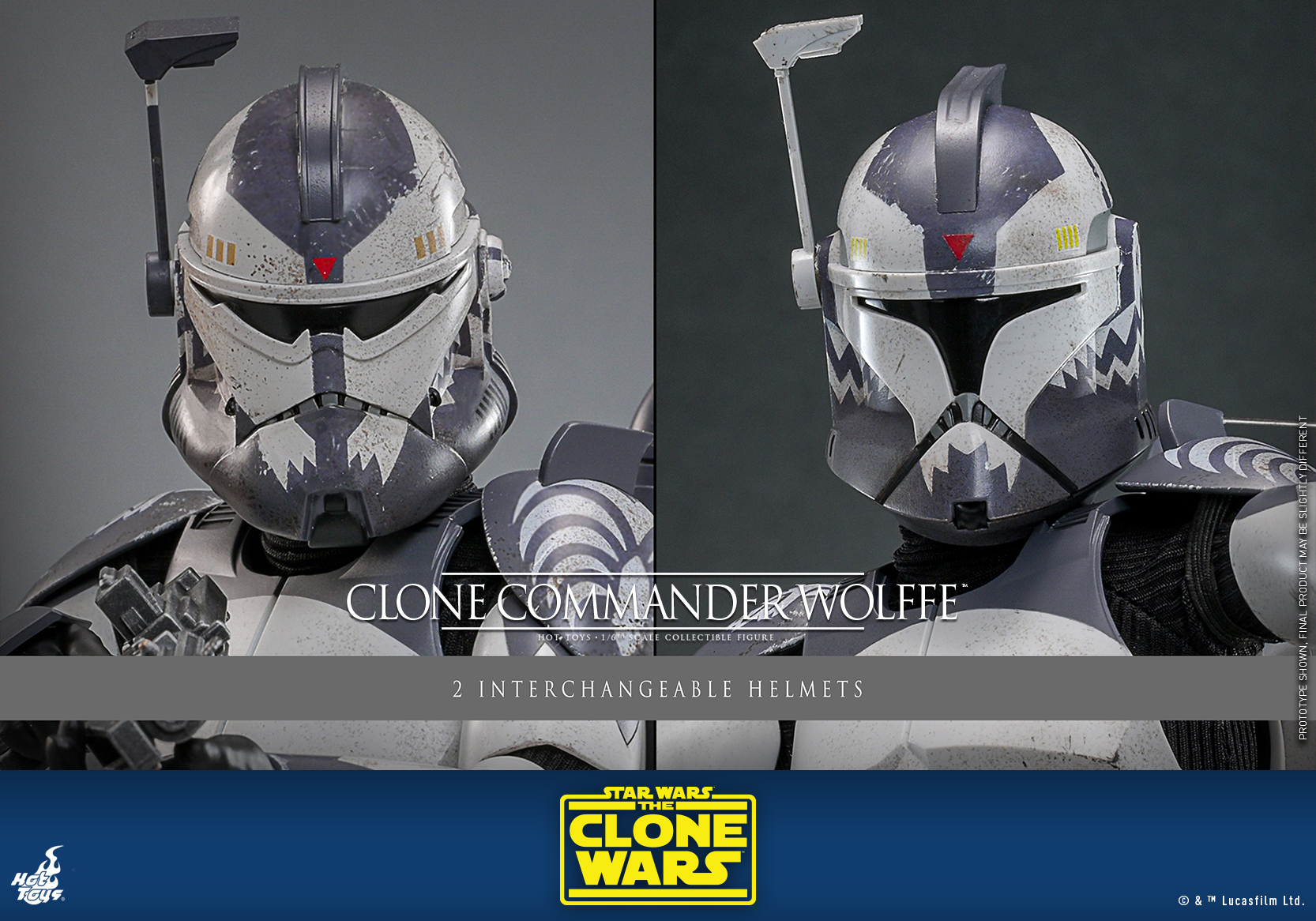 Hot Toys TMS141 Star Wars: The Clone Wars - Clone Commander Wolffe