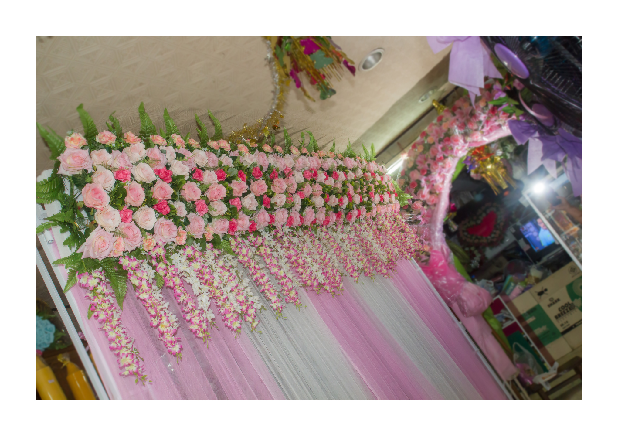 ซุ้มถ่ายภาพงานแต่ง ดอกไม้แห้ง