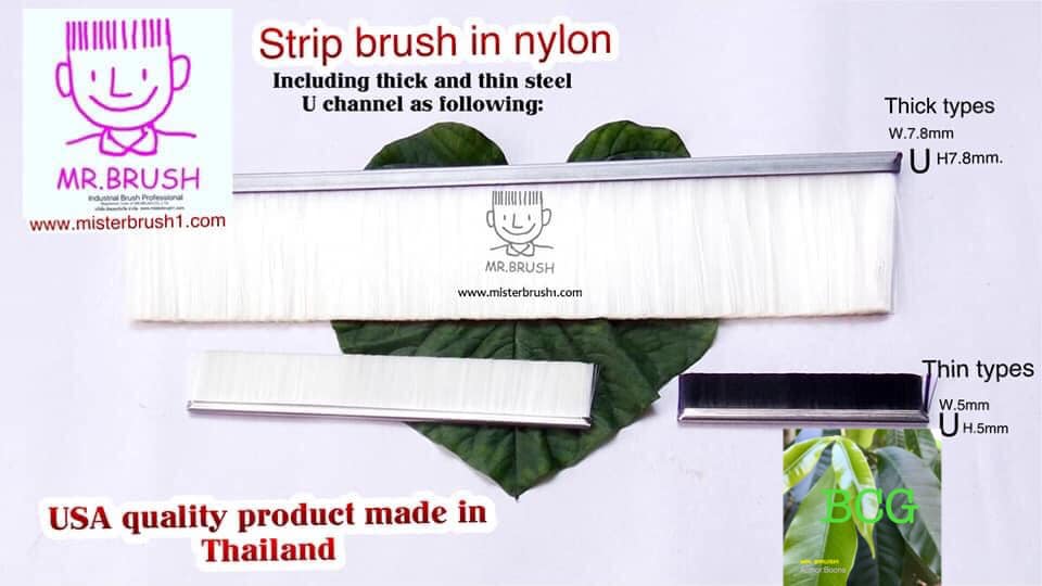 Strip brush in Nylon