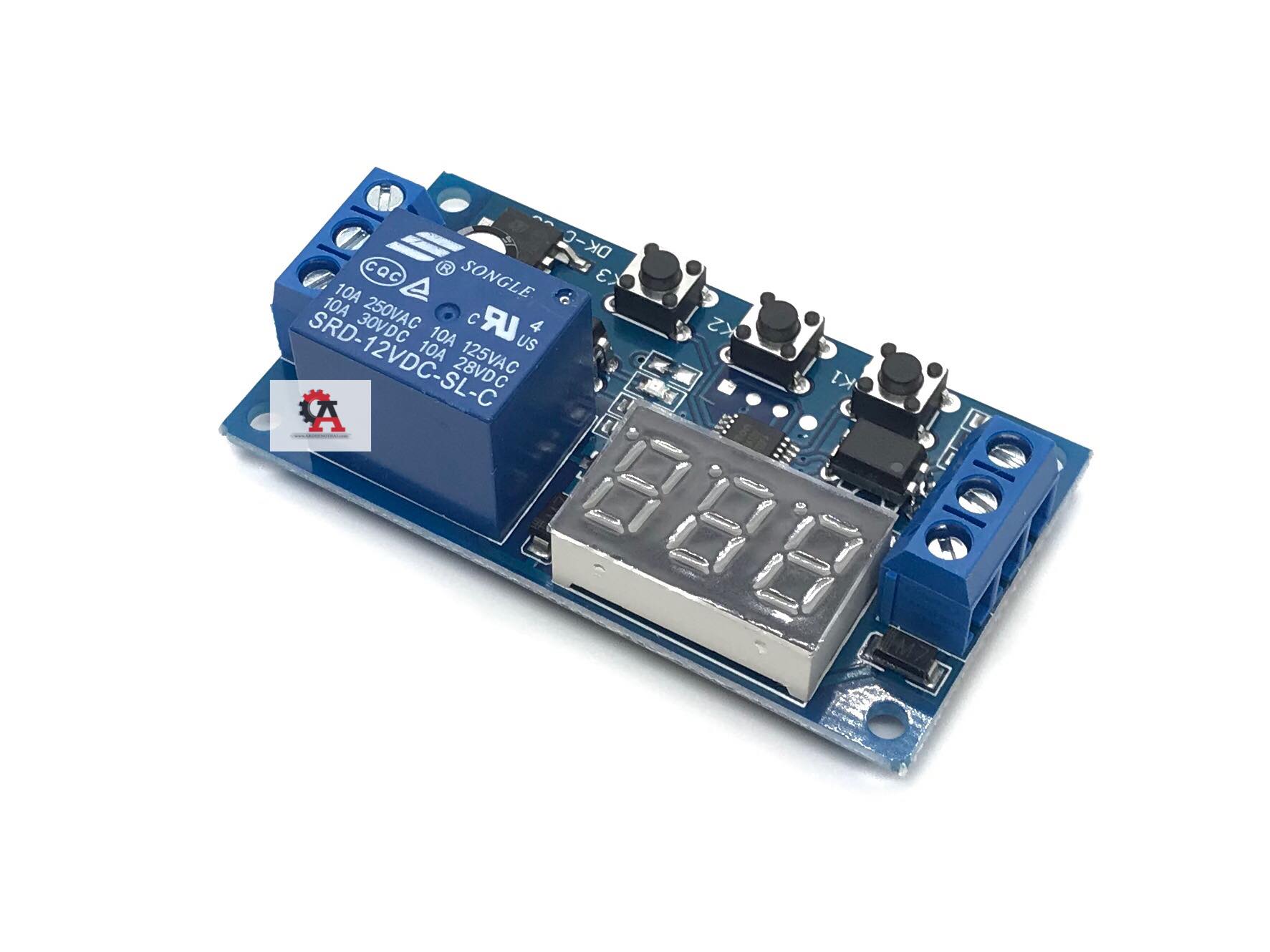 Timer module 12V โมดูลตั้งเวลาเปิดปิด สต็อกไทยส่งไว