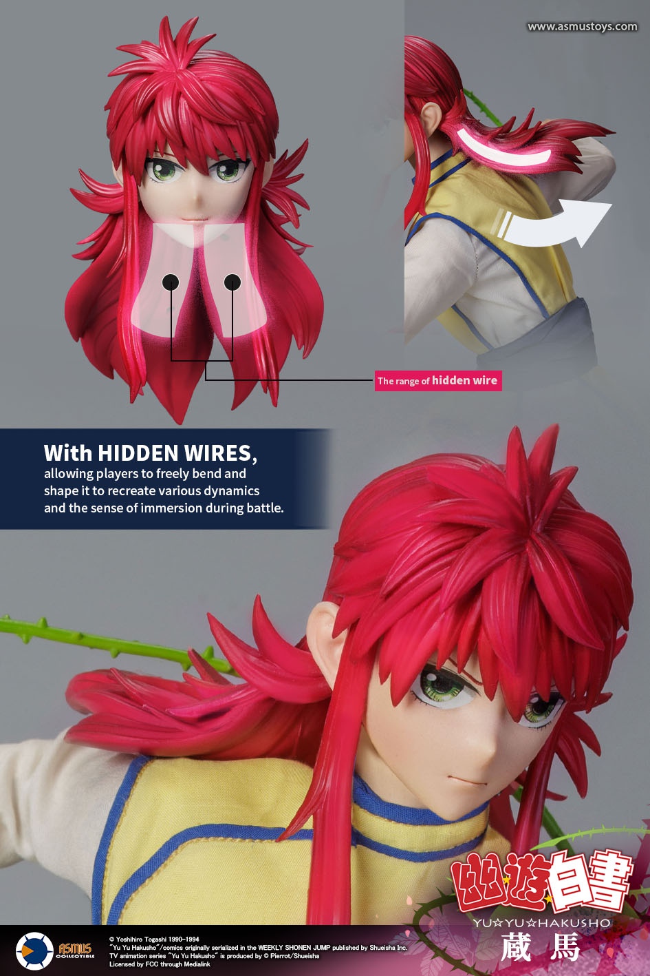 ASMUS TOYS YUYU003LUX Yu Yu Hakusho Kurama (LUXURY EDITION)