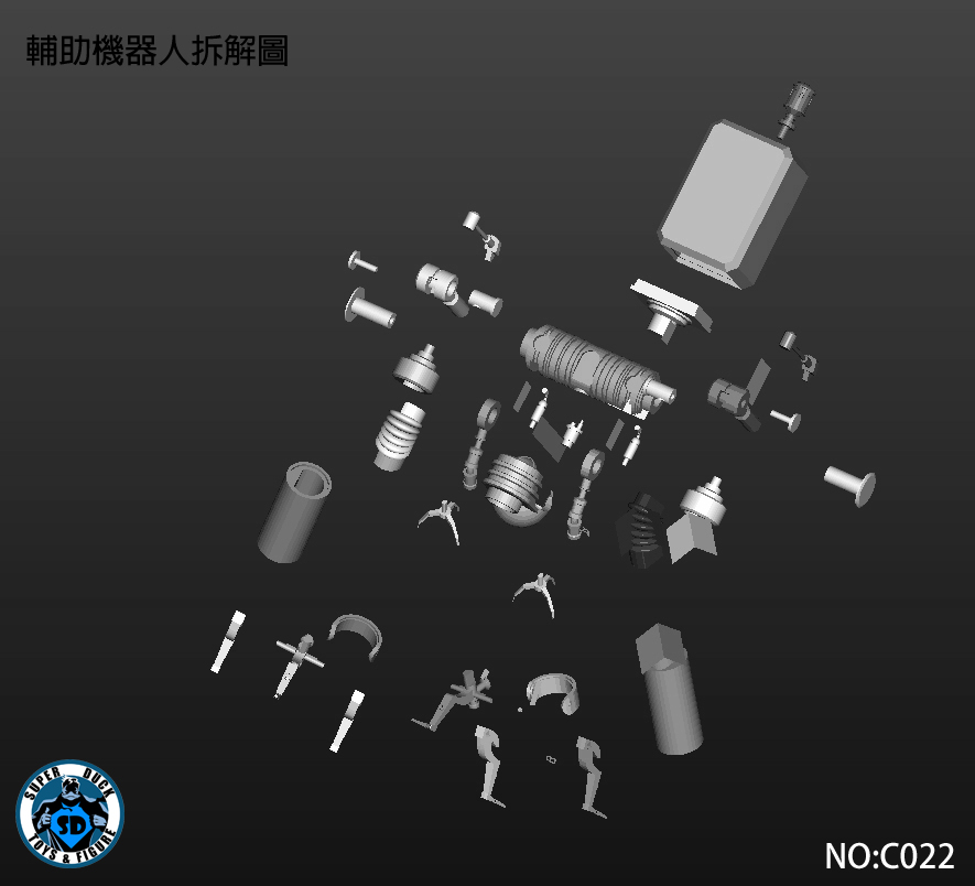 SUPER DUCK C022 1/6 Auxiliary Robot