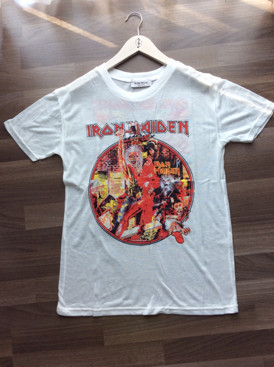 เสื้อ Iron Maiden เสื้อยืดผ้าบางเฉียบใส่สบาย