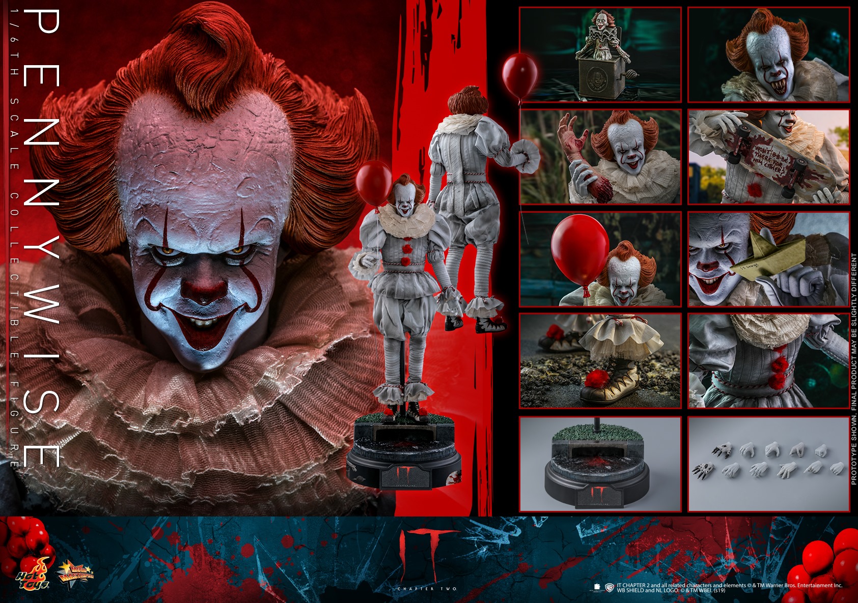 Hot Toys MMS555 IT: Chapter Two 1/6 Pennywise