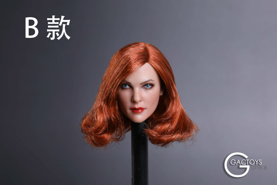 GACTOYS GC019A,C,D,E,F European and American Cold Female Head