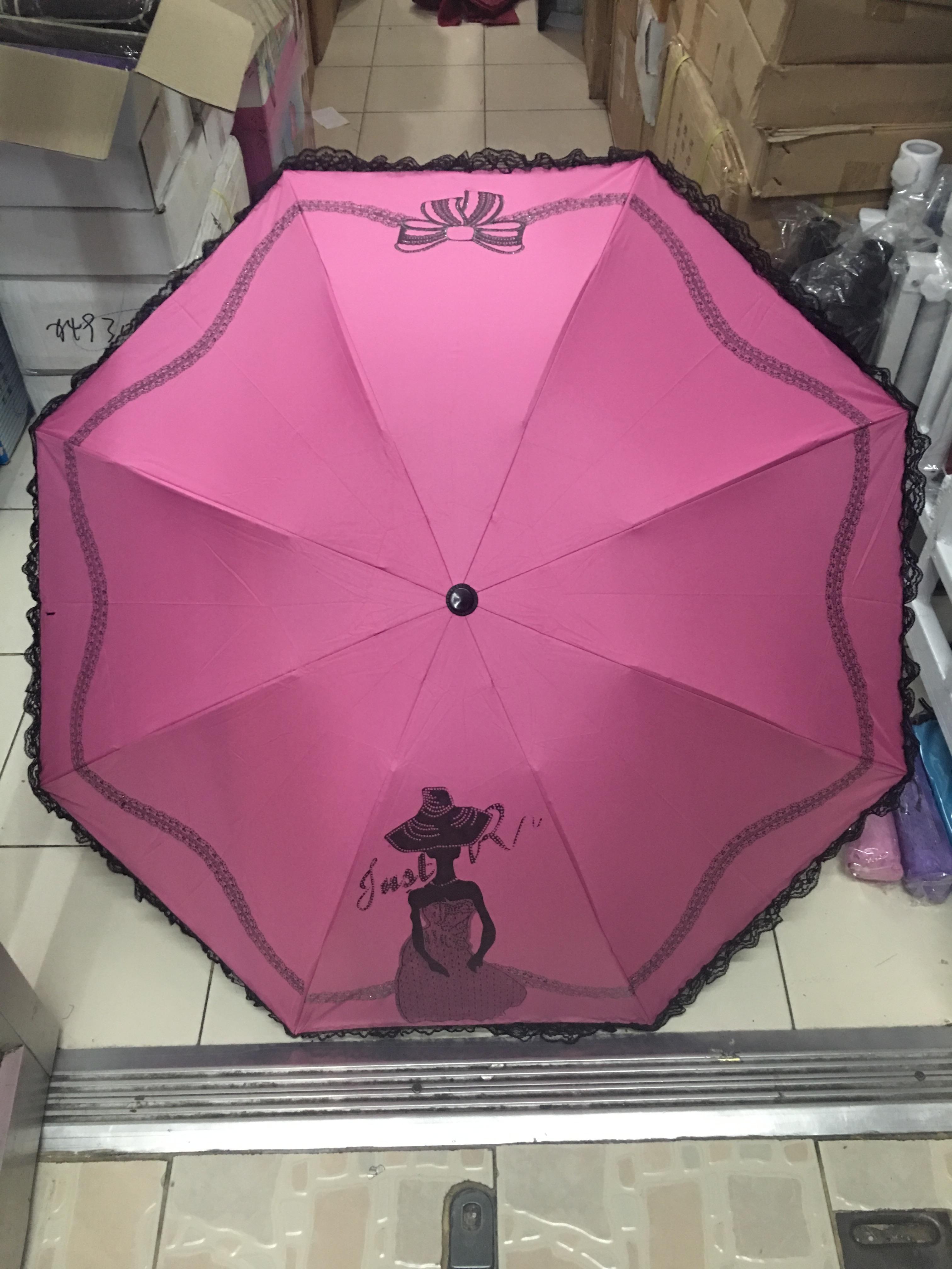 ร่มโค้งแฟชั่นมีระบาย รหัส8009