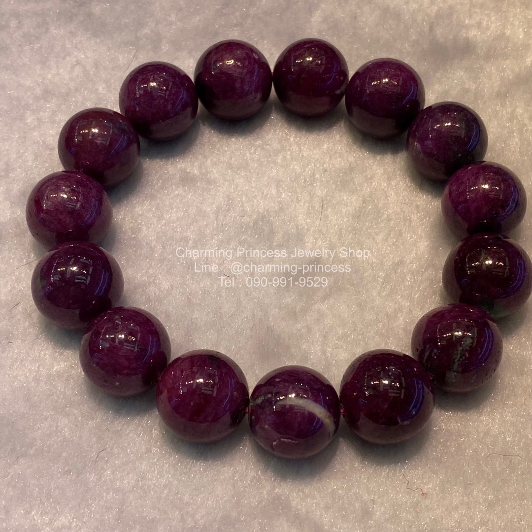 Ruby Zoisite, Anyolite รูบี้ซอยไซท์, เอนิโอไลต์ 15 mm มีความรู้สึกดีและมีความสุข