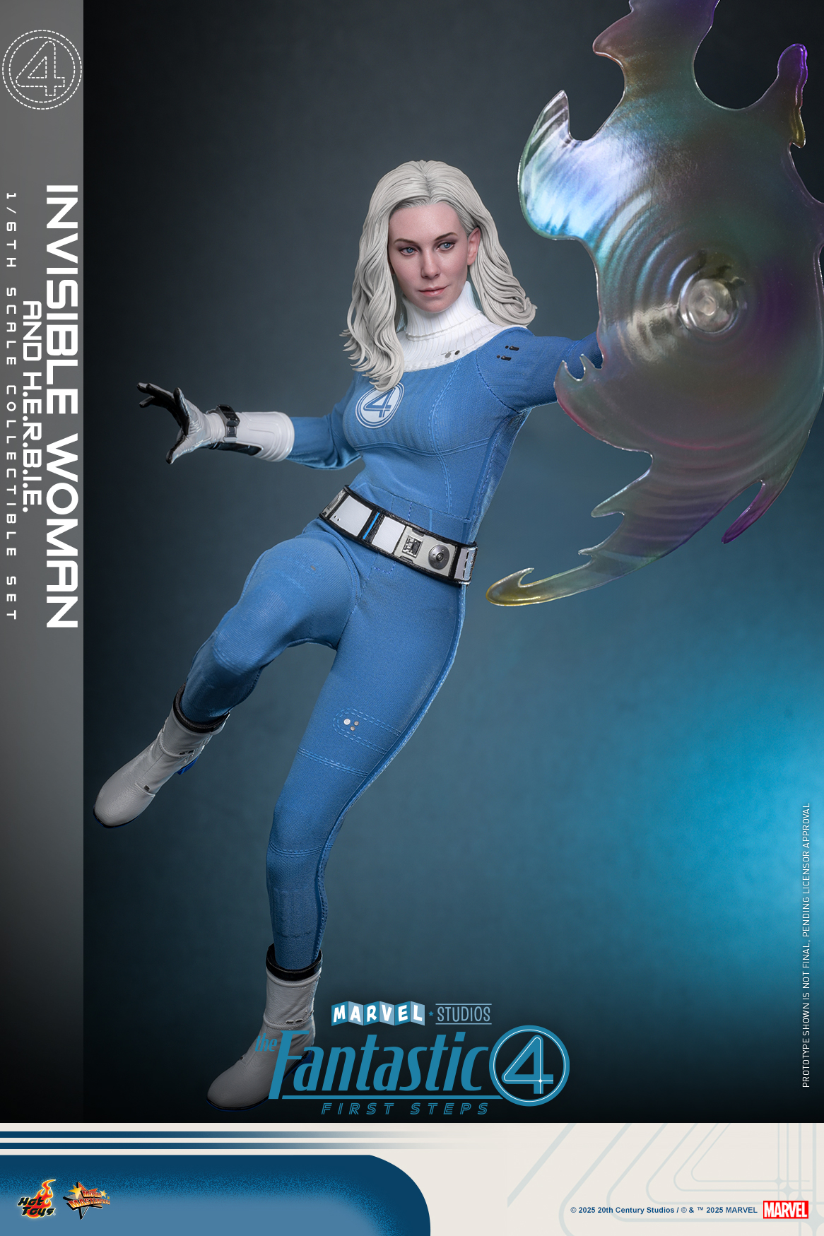 Hot Toys MMS824 The Fantastic Four: First Steps - Invisible Woman and H.E.R.B.I.E.