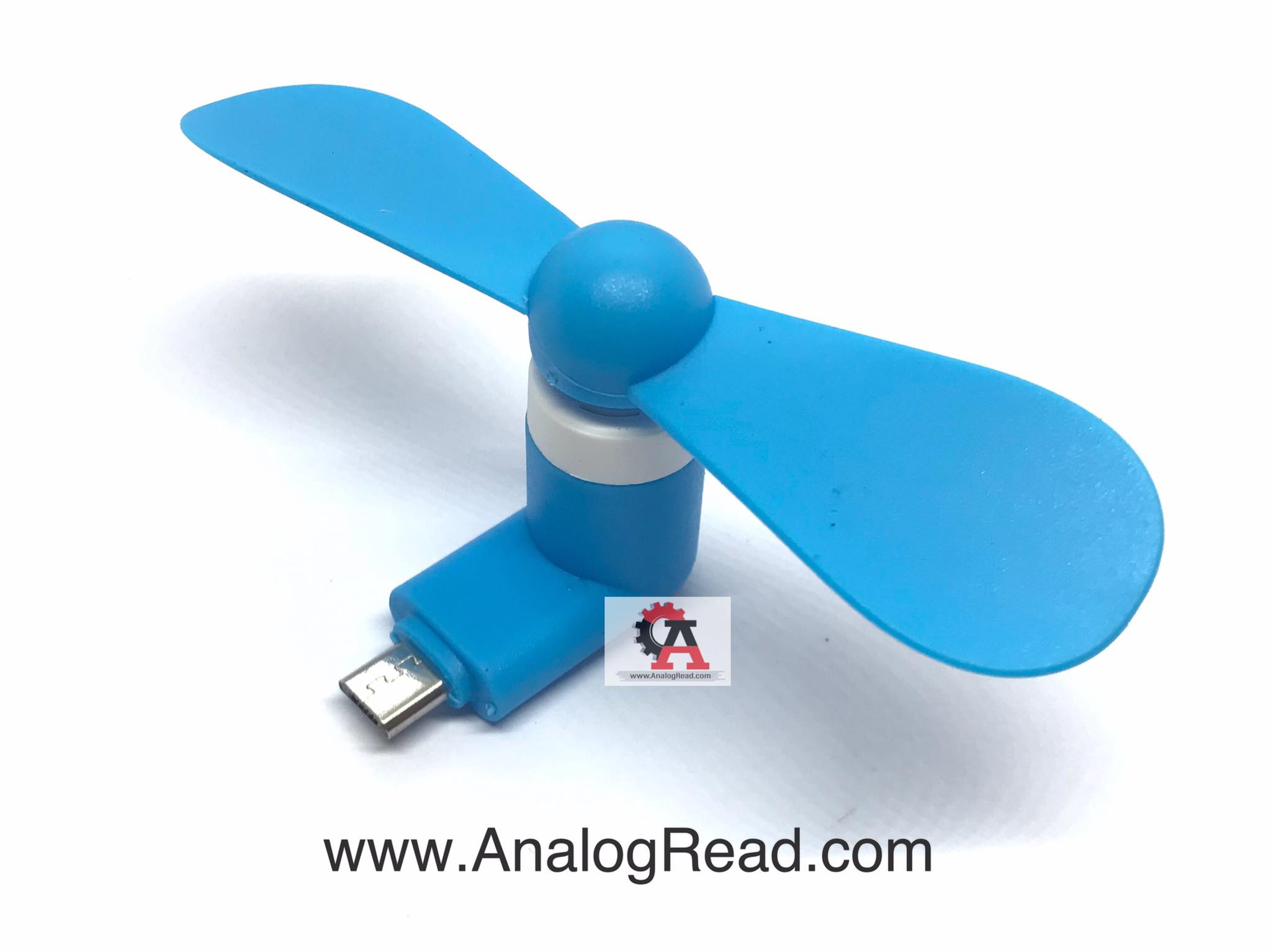 พัดลม Micro USB (สีฟ้า) สต็อกไทยส่งไว