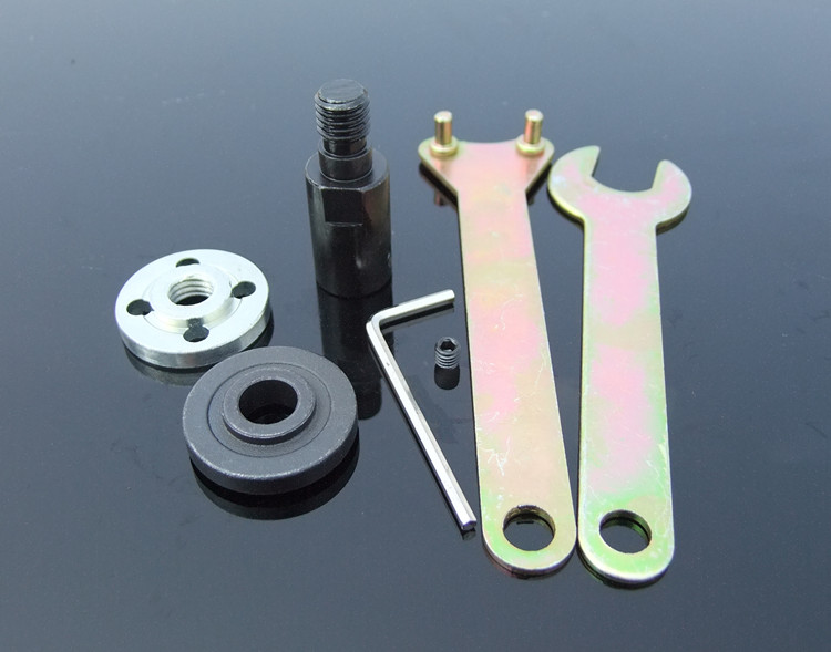 AD20 ชุดแปลงมอเตอ์ RS775 แกน 5 มิล เป็นเครื่องตัด ใส่ใบตัด 4 นิ้ว DIY