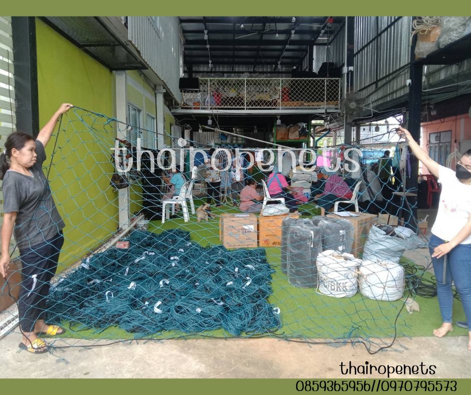 ตาข่ายปิดท้ายตู้คอนเทนเนอร์ Container Net ตาข่ายเส้นใยเหนียวหนา ตาข่ายคลุมสินค้า SafetyNet ตาข่ายกันของตกหล่นพร้อมจัดส่ง