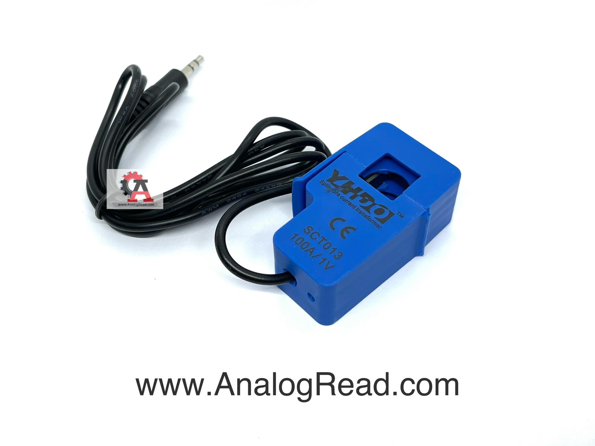 เซนเซอร์วัดกระแสไฟฟ้า แบบไม่ต้องตัดสายไฟ CT sensor SCT-013 100A/1v