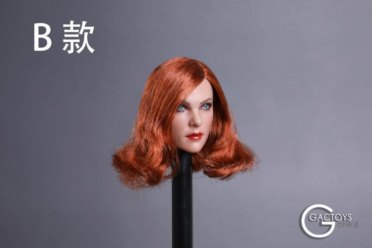 GACTOYS GC019A,C,D,E,F European and American Cold Female Head