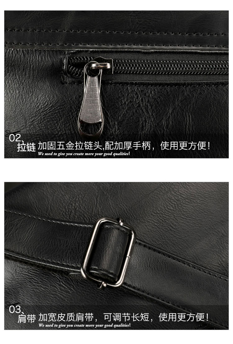 พร้อมส่ง ขายส่ง กระเป๋าหนังสะพายข้างผู้ชาย ใส่ Tab 10 นิ้ว Messenger bag แฟขั่นเกาหลี