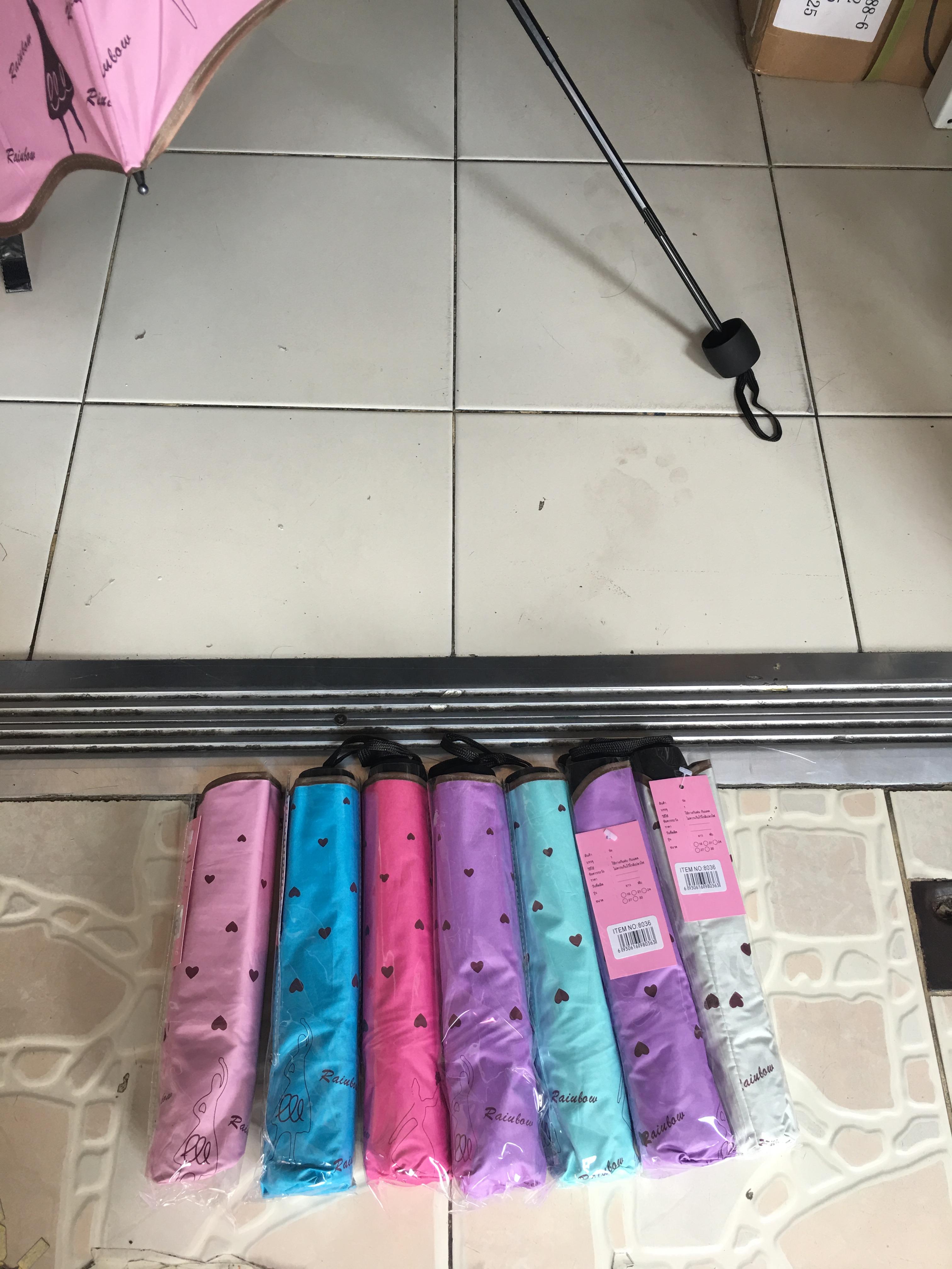 ร่มโค้งแฟชั่น ยูวีดำ รหัส 8036