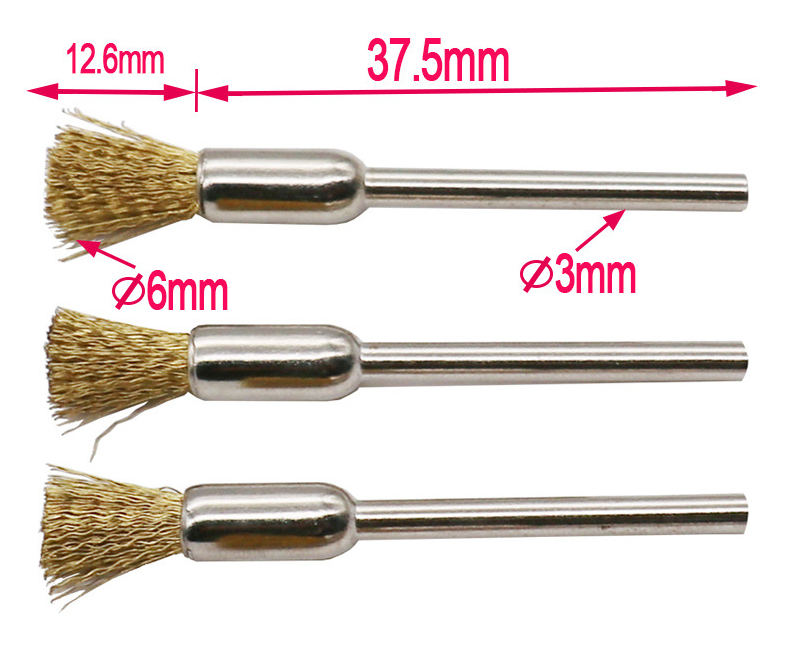 DG23 ชุดใบขัดทองเหลือง แกน 3 มิล 9 ดอก
