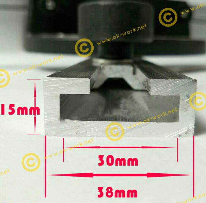 OT25 รางสไลสำหรับยึดกับรางตัดองศาโตีะเลื่อยวงเดือน 1 เมตร