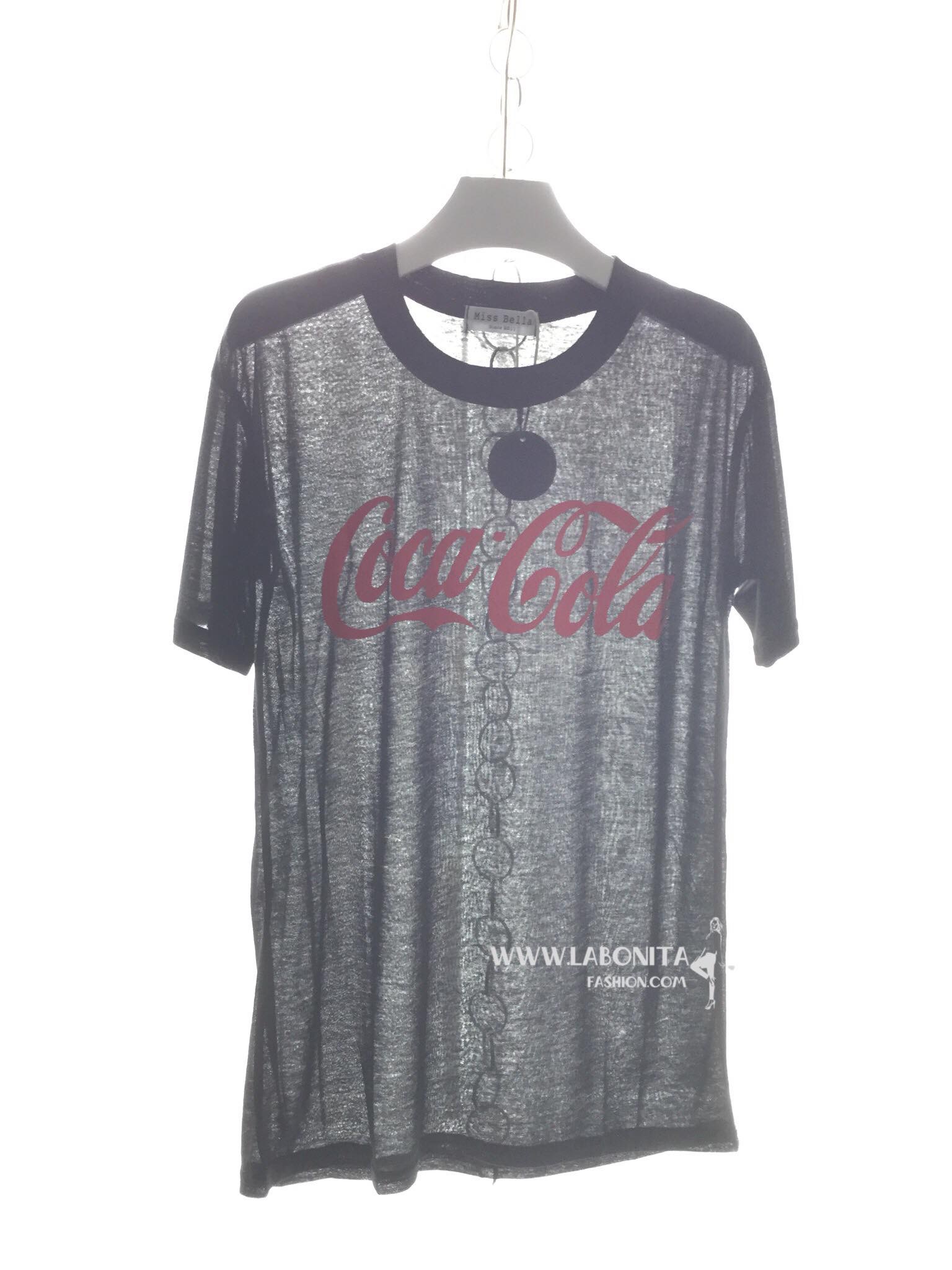เสื้อโค้ก Coca Cola เสื้อยืดผ้าบางเฉียบทะลุทะลวงถึงใจ แต่ไม่โป๊ค่ะ ผ้านุ่มมากกก