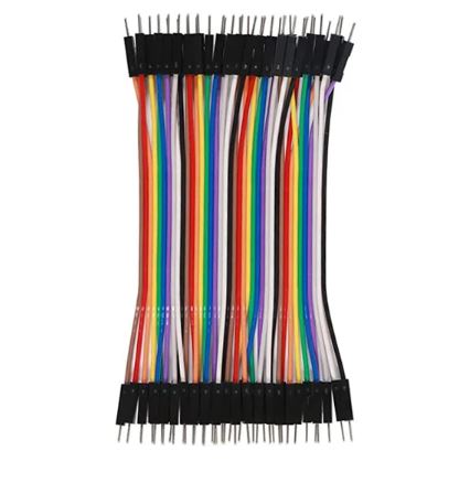Jump Wire สายจั๊ม ผู้-ผู้ (Male to Male) ยาว 15 cm. จำนวน 40 เส้น
