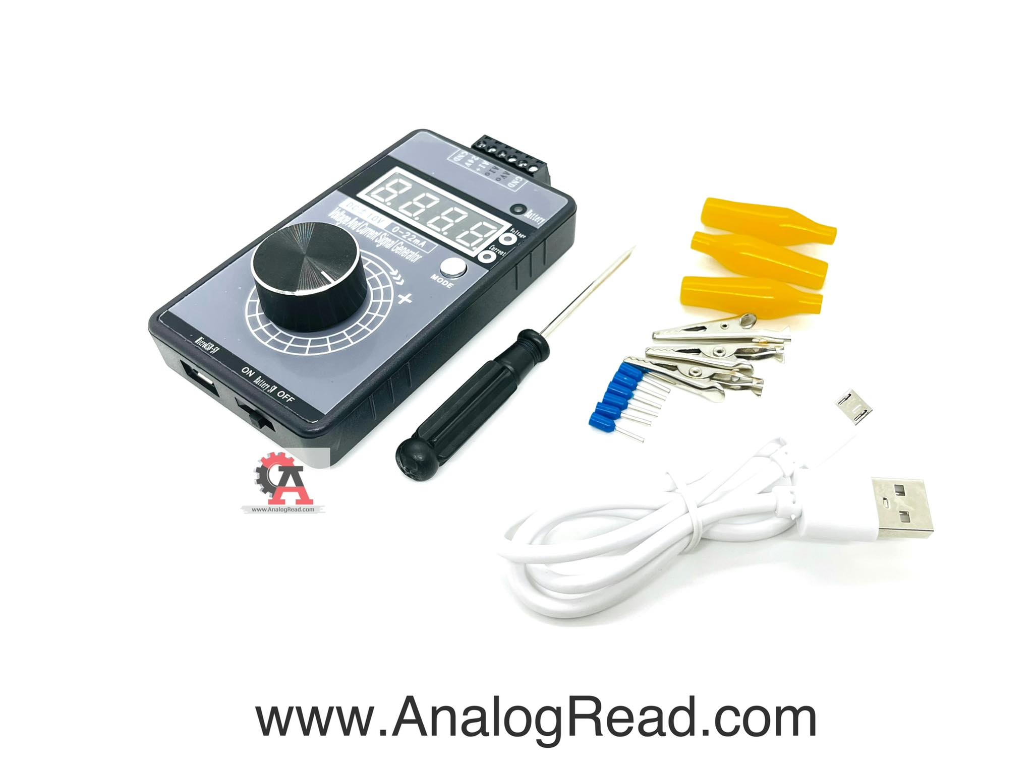ตัวสร้างสัญญาณ 0-4-22mA และ 0-5-10v Signal Generator Adjustable Current Voltage