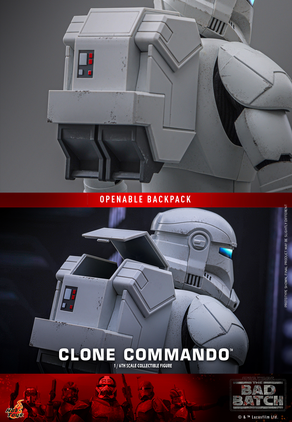Hot Toys TMS131 Star Wars: The Bad Batch - Clone Commando