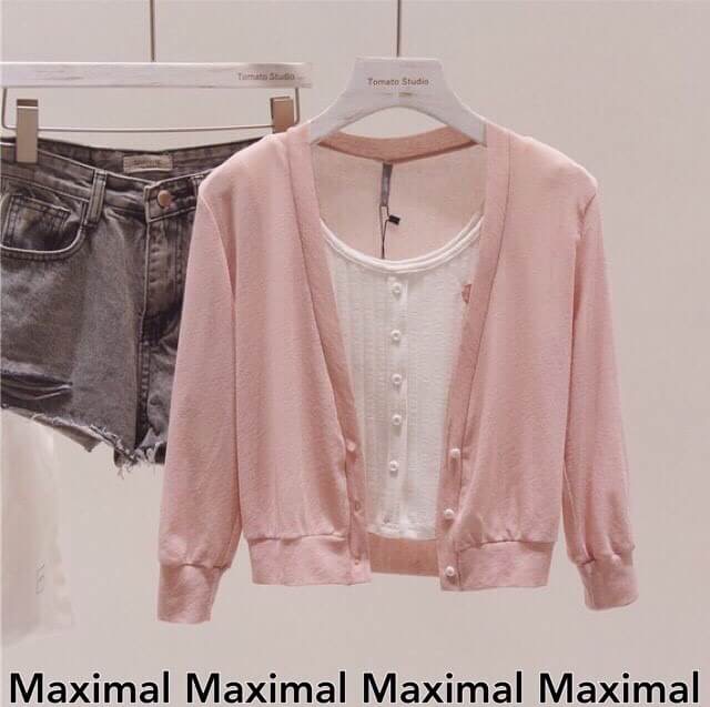 Recommended!!ใหม่ล่าสุด เสื้อคลุมคาดิแกนแขนจั้ม เนื้อผ้าบางยืดหยุ่นสวมใส่สบายในการตัดเย็บพิเศษอย่างดี