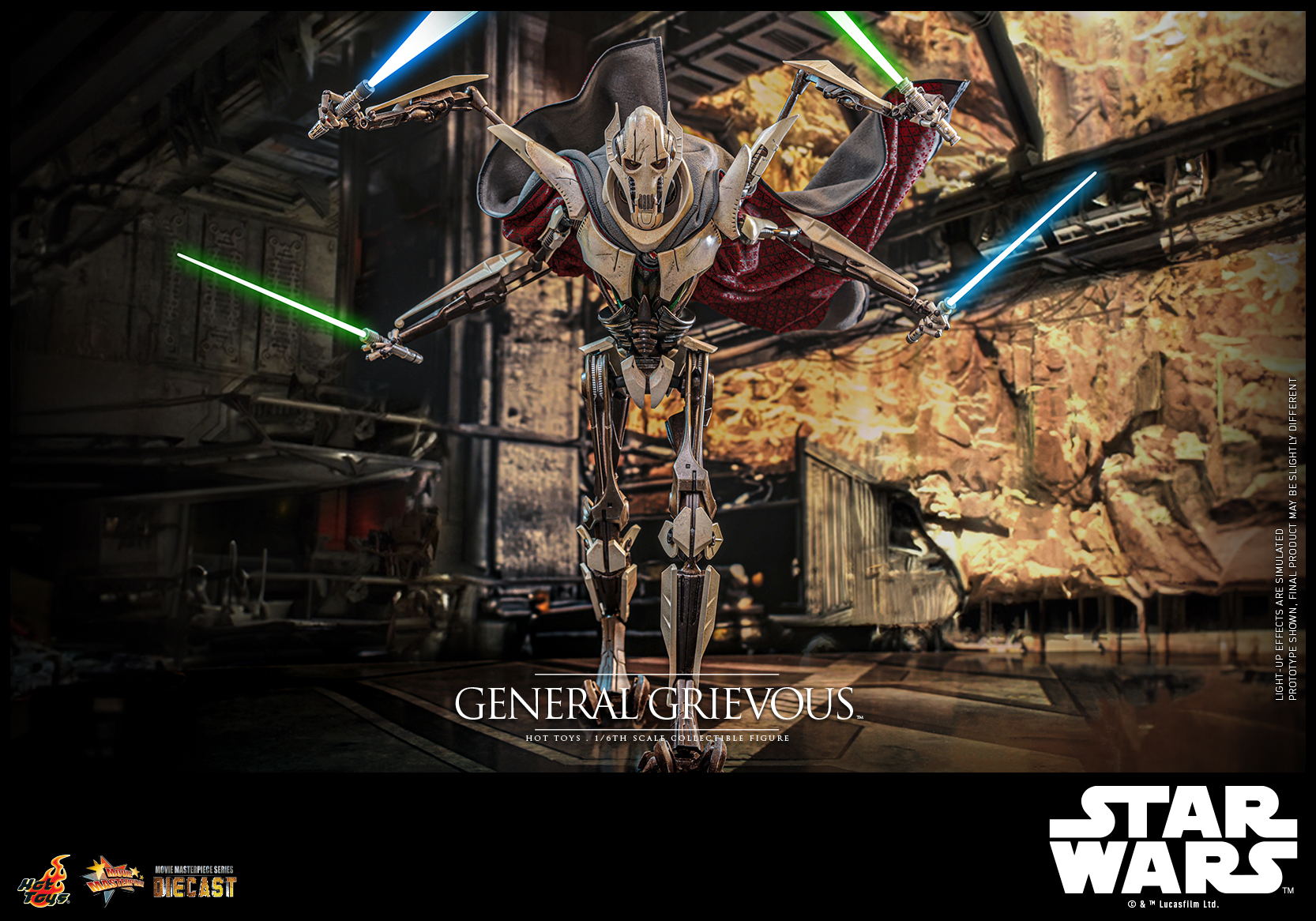 Hot Toys MMS760D67 Star Wars Episode III: Revenge of the Sith - General Grievous