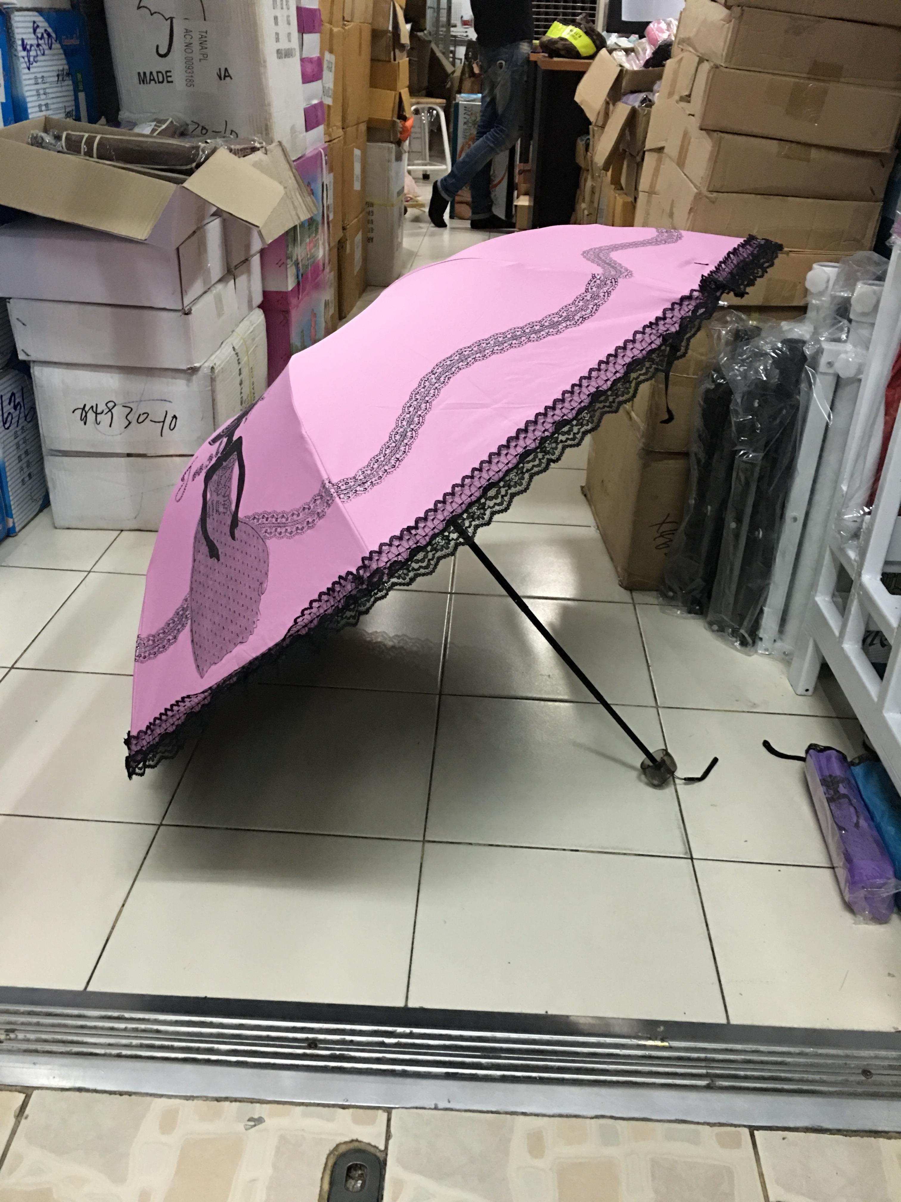 ร่มโค้งแฟชั่นมีระบาย รหัส8009