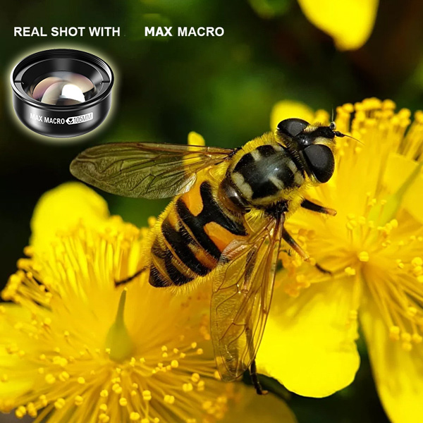 เลนส์มือถือ เลนส์มาโคร Max Macro 105 mm ซูมถ่ายพระเครื่อง คิ้ว ขนตา เล็บมือ ดอกไม้ แมลง ถ่ายวิดีโอได้