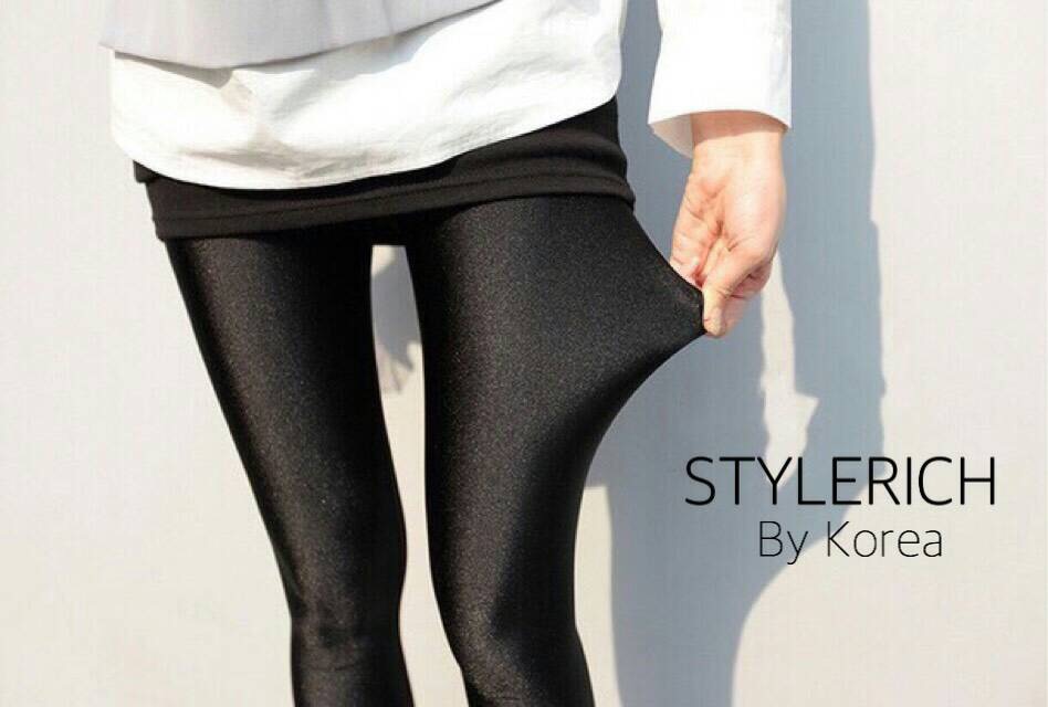 เลคกิ้งสไตล์เกาหลี เนื้อผ้าดี๊ดี ด้านในบุขน ใส่ไปที่อากาศหนาวๆได้เลย