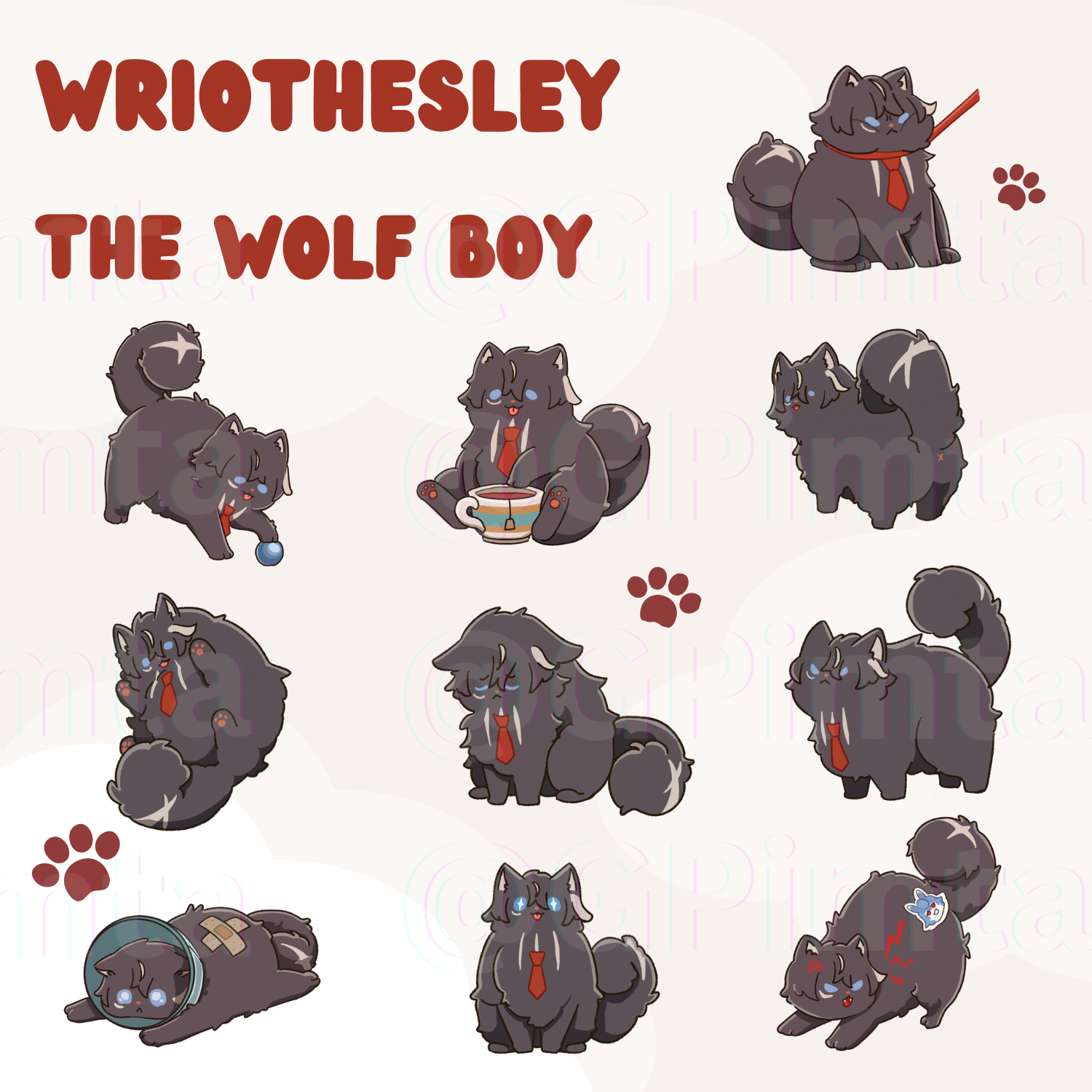 [พร้อมส่ง] Wriothesley the Wolf Boy Sticker