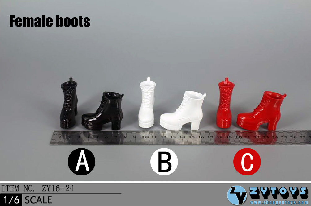 ZY Toys ZY16-23A Men's Leather Boots Black