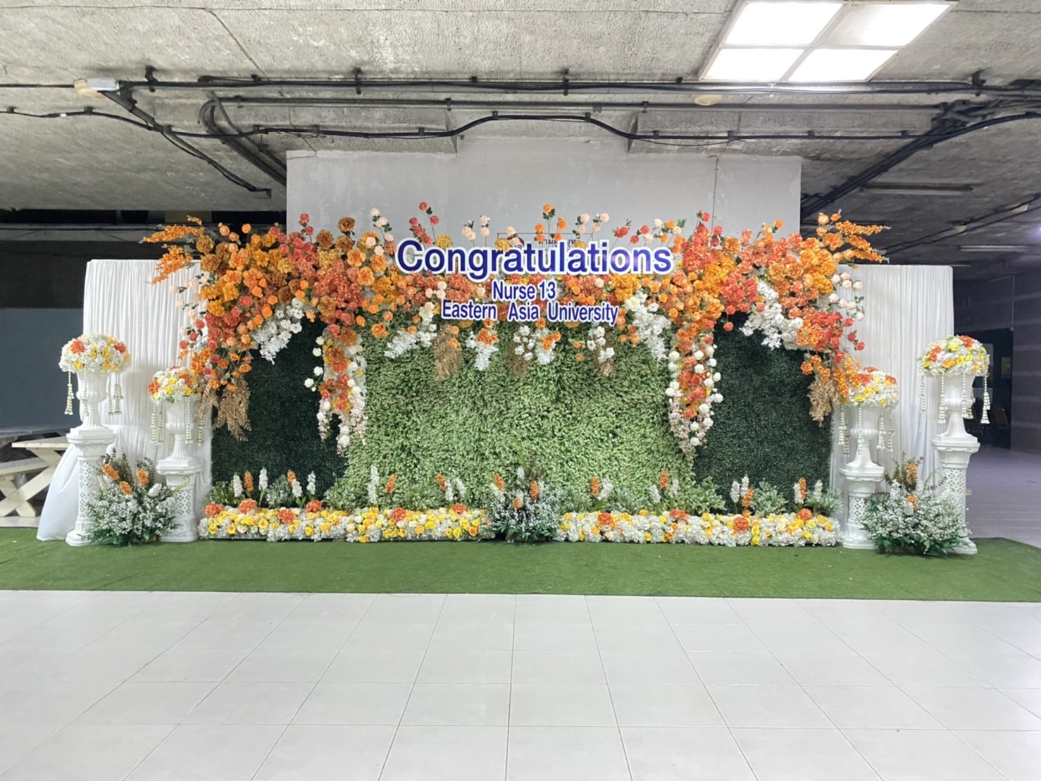 ซุ้มถ่ายภาพงานรับหมวกพยาบาล 3 m x 2.2 m