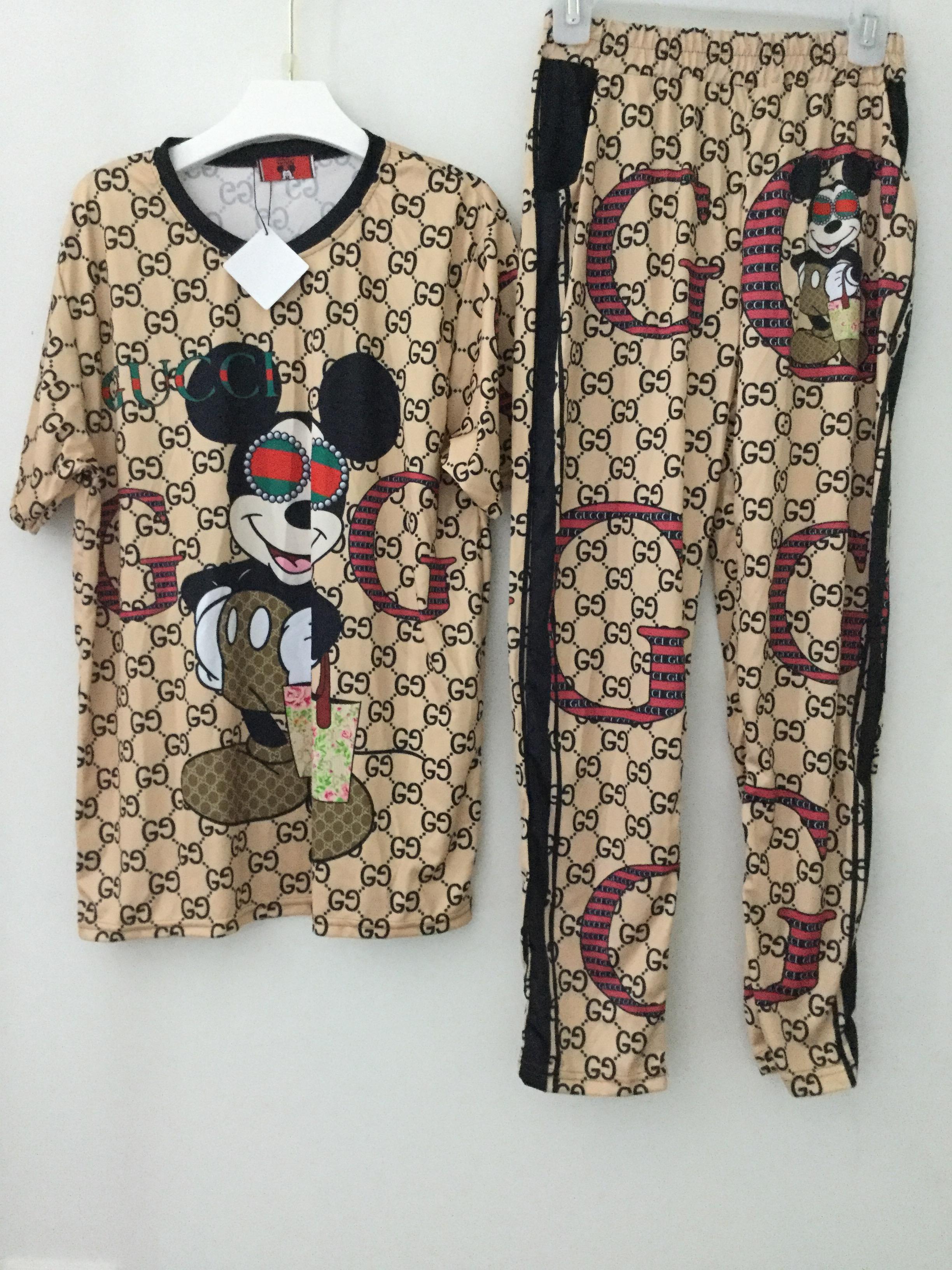 ชุดเซตGUCCI สกรีนลายมิกกี้เมาส์